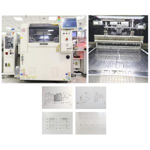impressão por estêncil para pasta de solda eficiente